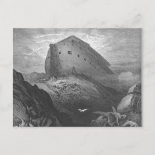 Cartão Postal Gustave Doré - Uma Pomba é Enviada da Arca
