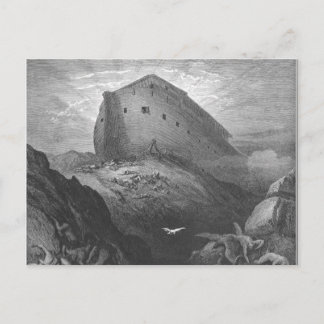 Cartão Postal Gustave Doré - Uma Pomba é Enviada da Arca