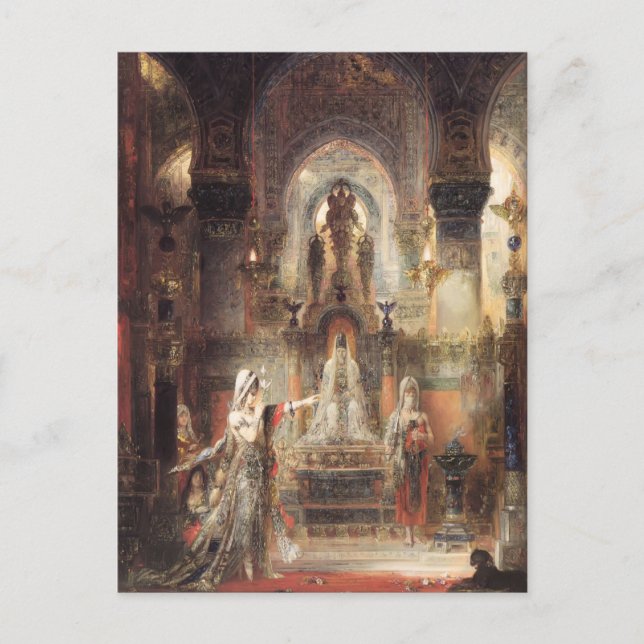 Cartão Postal Gustave Moreau- Salome Dançando antes de Herod (Frente)
