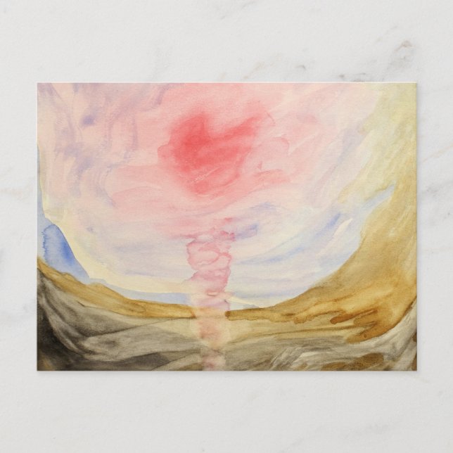 Cartão Postal Gusten no Submundo por Hilma af Klint (Frente)