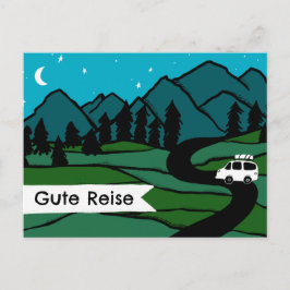 Cartão Postal Gute Reise Campervan Vanlife Wohnmobil Sommer Berg