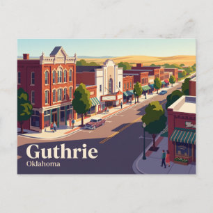 Cartão Postal Guthrie, Oklahoma, EUA