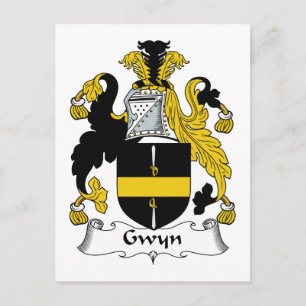 Cartão Postal Gwyn Family Crest