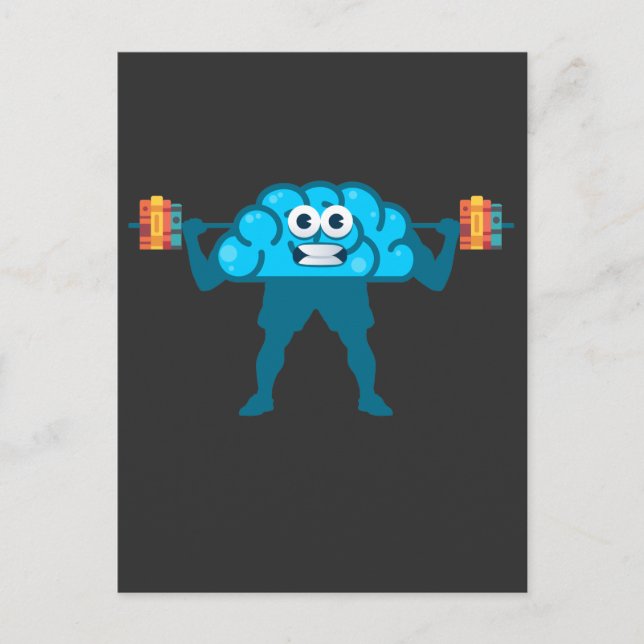 Cartão Postal Gym de Leitura e Livro do Exercício Cerebral (Frente)