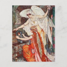 Cartão Postal H J Ford Vintage Ilustração do papagaio azul