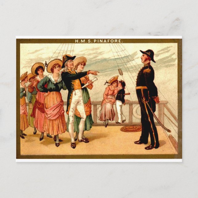 Cartão Postal H.M.S. Pinathan (Frente)