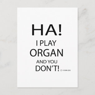 Cartão Postal Ha Organ