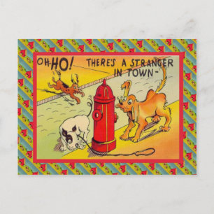 Cartão Postal Há um estranho na cidade