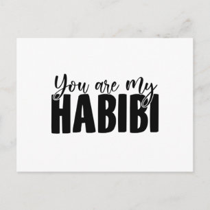 Cartão Postal Habibis Yallah Habibo Arabic Gift Idea