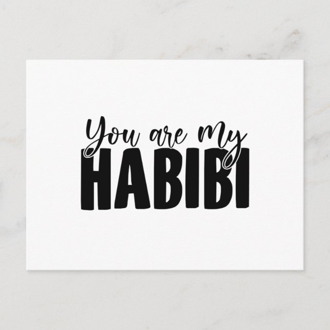 Cartão Postal Habibis | Yallah Habibo Arabic Gift Idea (Frente)