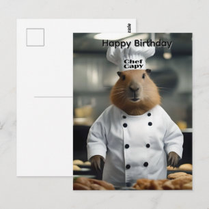 Cartão Postal Habilidade com Massas: O Capivara Culinário de Ani