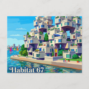 Cartão Postal Habitat 67 Canadá