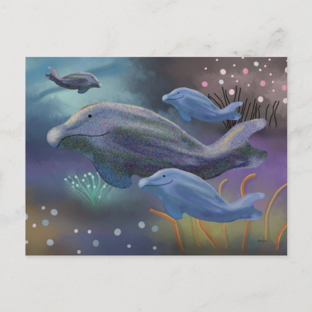 Cartão Postal Habitat marinho (Frente)