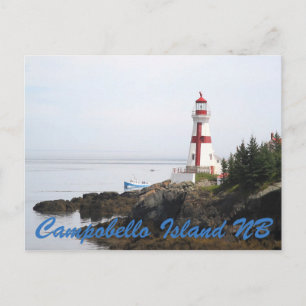 Cartão Postal Habor Lightstation Campobello Island New Bronswick