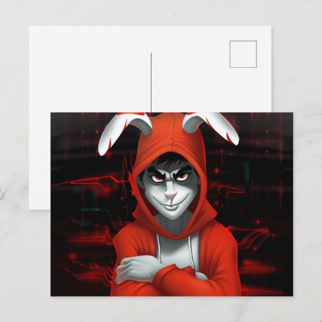 Cartão Postal Hacker Lapin (Frente/Verso)