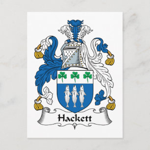 Cartão Postal Hackett Family Crest