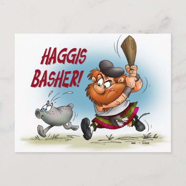 Cartão Postal Haggis Basher (Frente)