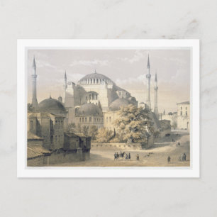Cartão Postal Haghia Sophia, placa 19: vista exterior do mosq