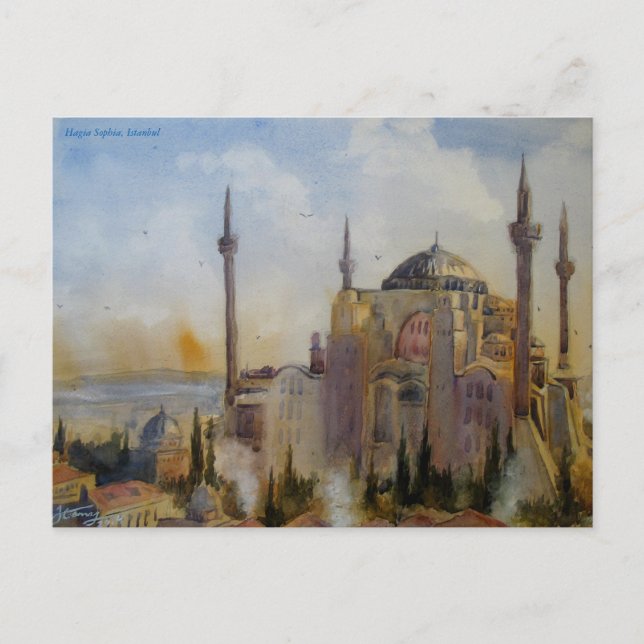 Cartão Postal Hagia Sophia (Frente)