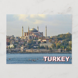 Cartão Postal Hagia Sophia Grand Mesquita Istambul, Turquia