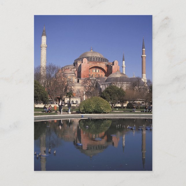 Cartão Postal Hagia Sophia, Istambul, Turquia (Frente)