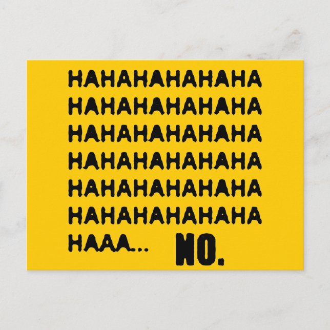 CARTÃO POSTAL HAHAHA... NÃO (Frente)