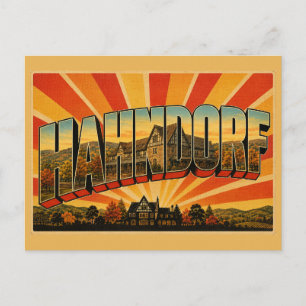 Cartão Postal Hahndorf Austrália Meridional Patrimônio Vila Alem