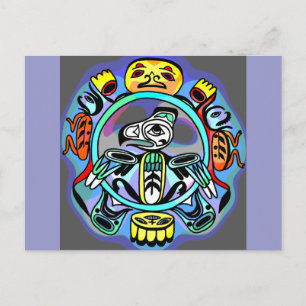Cartão Postal Haida Art