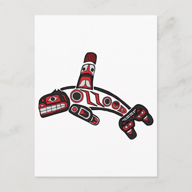 Cartão Postal Haida Orca 2012 (Frente)