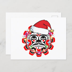 Cartão Postal Haida - Símbolos Haida - Canadense Nativo American