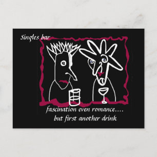 Cartão Postal Haiku - Bar Solteiro