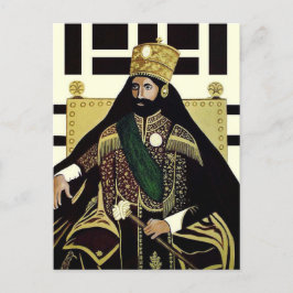 Cartão Postal Haile Selassie - HIM - Rastafari - Cartão-postal
