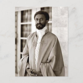 Cartão Postal Haile Selassie - HIM - Rastafari - Cartão-postal
