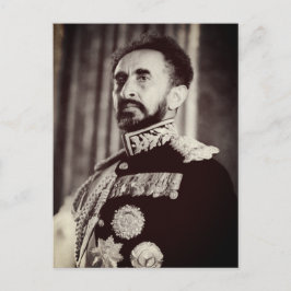Cartão Postal Haile Selassie - HIM - Rastafari - Cartão-postal