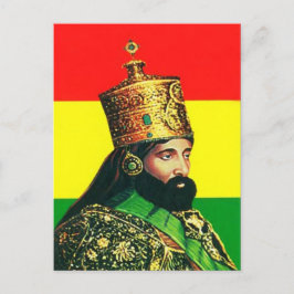 Cartão Postal Haile Selassie I - HIM - Jah Rastafari - Cartão-po