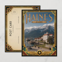 Haines Alasca Arte Deco Vintage Era de Ouro