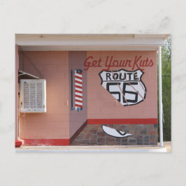 Cartão Postal Hair Salon Mural na Rota 66, Novo México