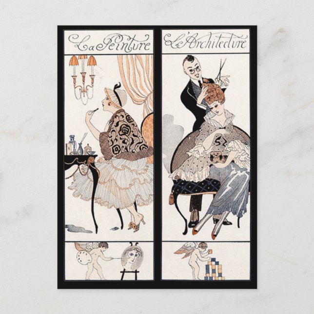 CARTÃO POSTAL HAIR STYLIST, FASHION BEAUTY SALON FIGURA ARTISTA (Frente)