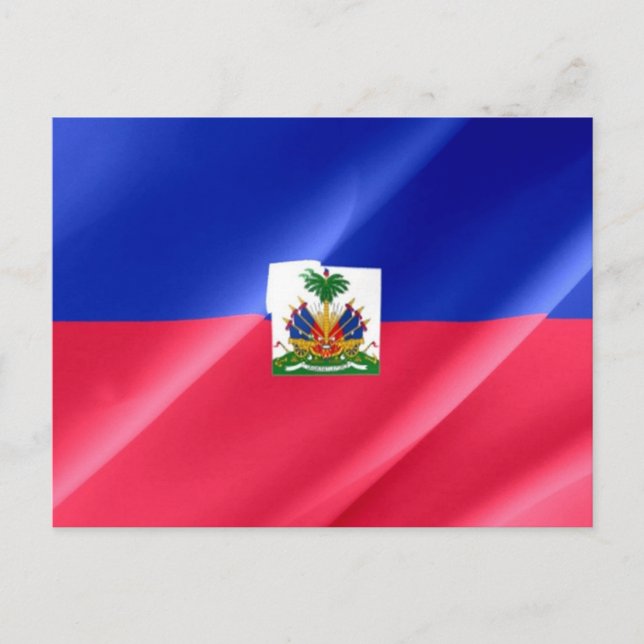 Cartão Postal Haiti - Bandeira do Haiti - (Frente)