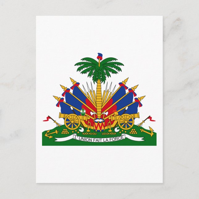 Cartão Postal haiti emblem (Frente)