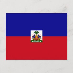 Cartão Postal Haiti - Haitian flag -