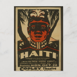 Cartão Postal Haiti no Teatro Copley,