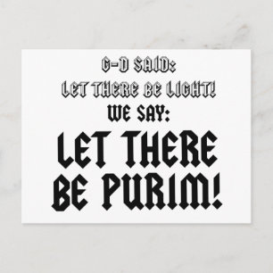 Cartão Postal haja purim
