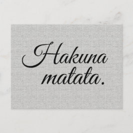 Cartão Postal Hakuna matata