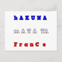 Hakuna Matata França Art Impressão/Graphic