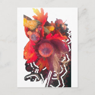 Cartão Postal Hakuna Matata Pumkin especial do Gift Fruta Basket