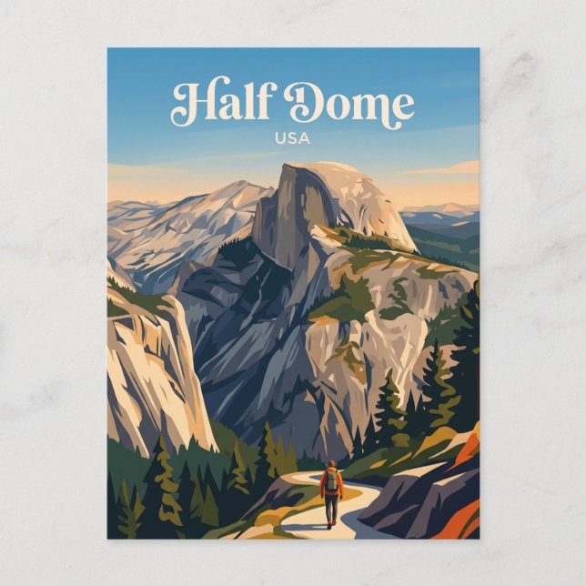 Cartão Postal Half Dome Yosemite EUA (Frente)
