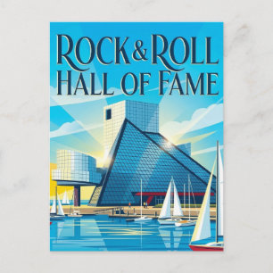 Cartão Postal Hall da Fama do Rock