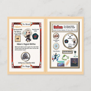 Cartão Postal Hallam Wizard - Elemento Háfnio