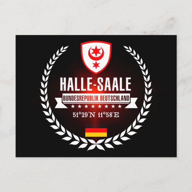 Cartão Postal Halle-Saale (Frente)